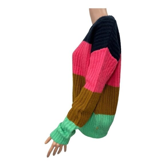 Scotch & Soda Chunky Oversized Striped Crewneck Sweater NWT - Picture 2 of 8